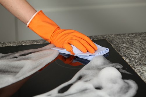 Local regular cleaning visit for a Brent business office area