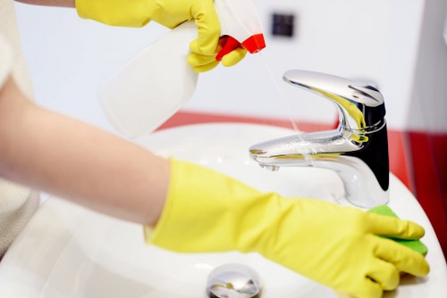 Detailed kitchen and bathroom cleaning before moving into a Brent property