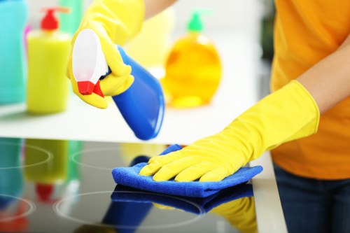 Cleaning shared hallway carpets in a Brent commercial or mixed-use building